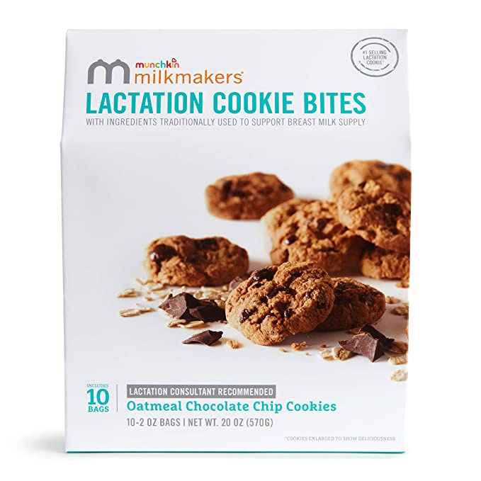 Best lactations cookies (Munchkin® Milkmakers® Lactation Cookie Bites, Oatmeal Chocolate Chip, 10 Ct)