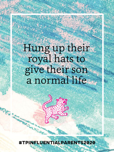Hung up their royal hats to give their son a normal life